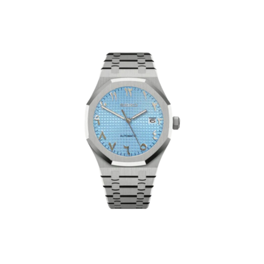 DeOakLuxe Steel Blue - Arabic Dial